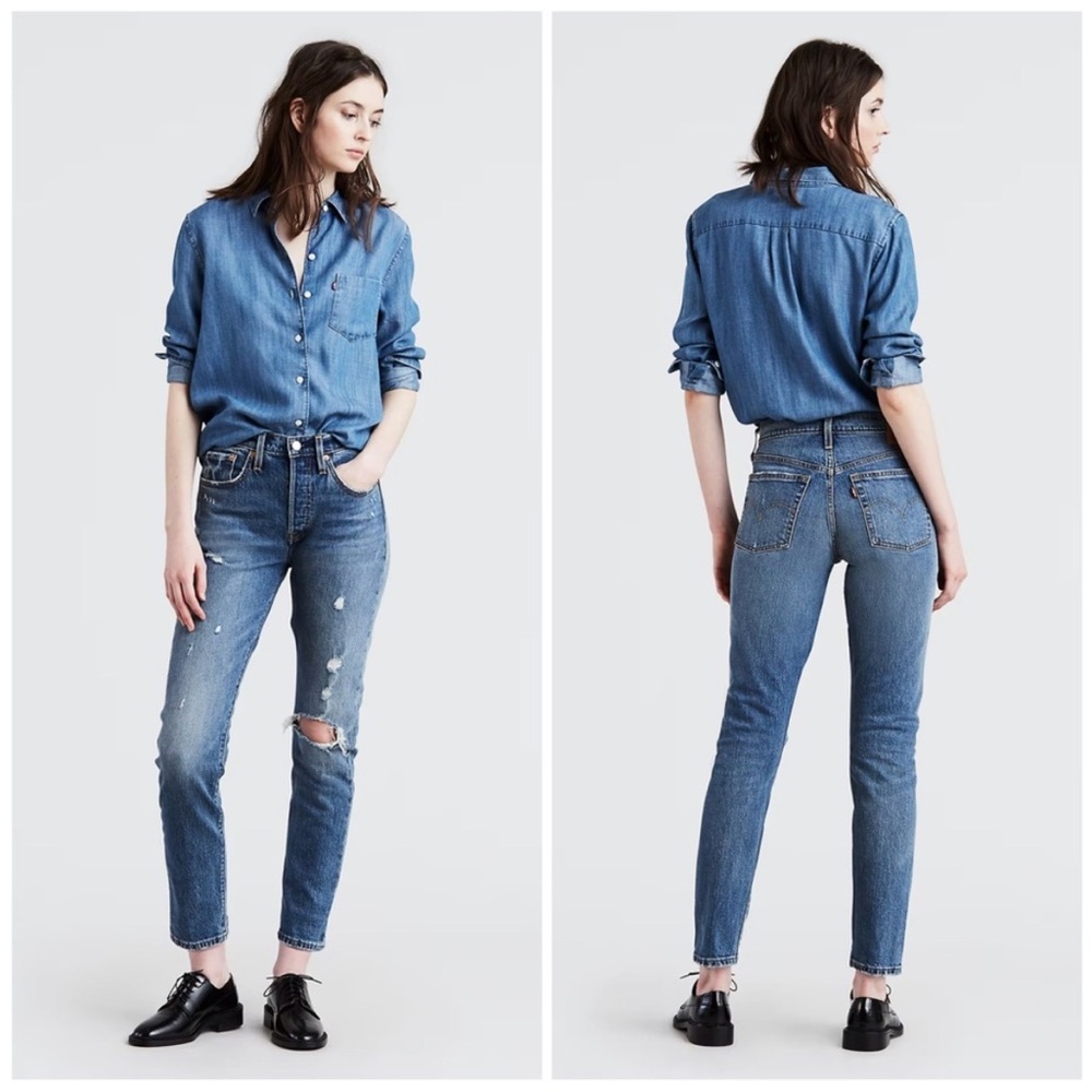 Levi’s 145 Years Limited Edition 501 Premium Skinny Colorful Buttons 26 Jeans